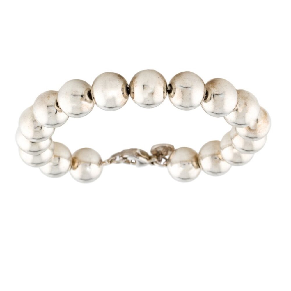 TIFFANY & CO. STERLING SILVER 925 BALL BRACELET - Picture 3 of 7